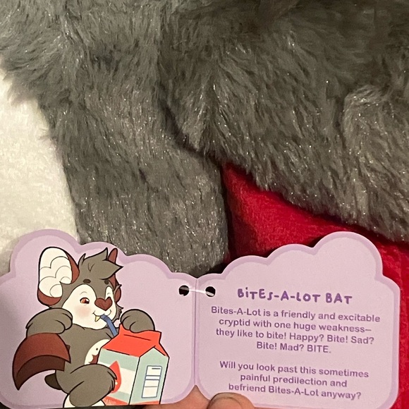 Snughouls Bites-a-lot Bat Collectable jumbo Plush goth / whimsigoth - Picture 3 of 4